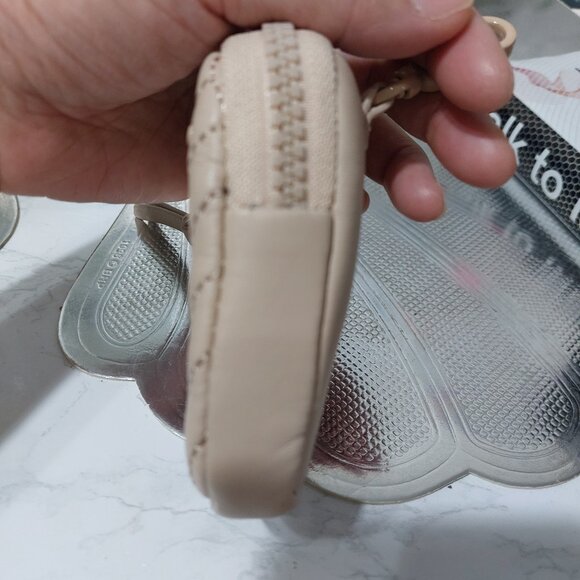 Karl Lagerfeld Quilted Coin Pouch Clip On Mini Bag Wallet Accessory Charm - Picture 4 of 7